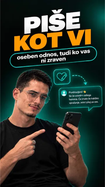 Piše kot vi — oseben odnos, tudi ko vas ni zraven